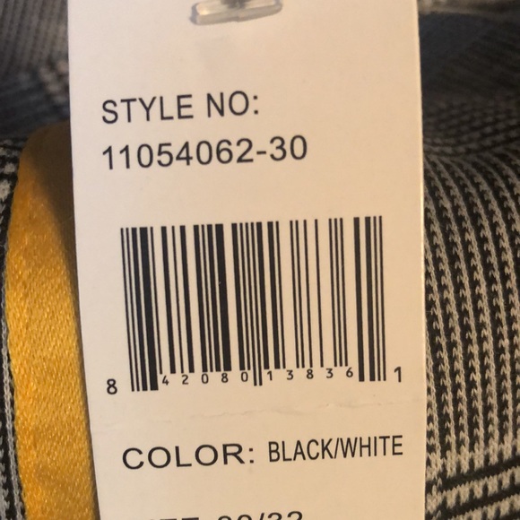 Women's Plus Size Menswear Plaid Jumpsuit with Varsity Side Striping Size 30/32 - Picture 6 of 6